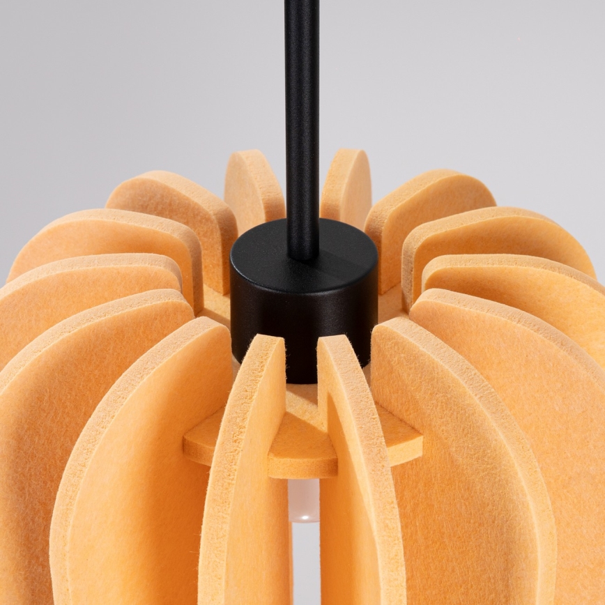 Lámpara colgante con cable MULA 1xE27/15W/230V, Ø 27 cm, color amarillo