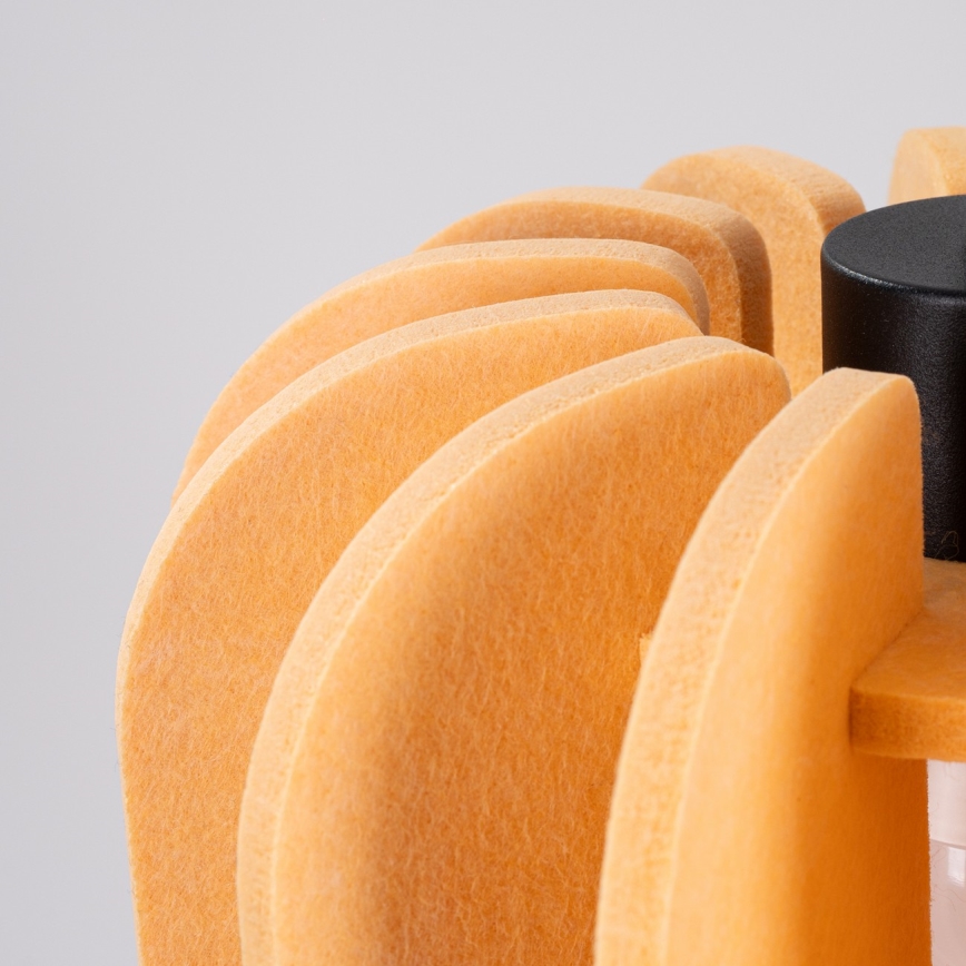 Lámpara colgante con cable MULA 1xE27/15W/230V, Ø 27 cm, color amarillo