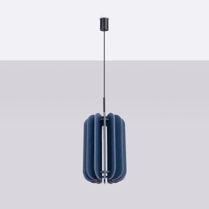 Lámpara colgante con cable MULA 1xE27/15W/230V Ø 27 cm azul
