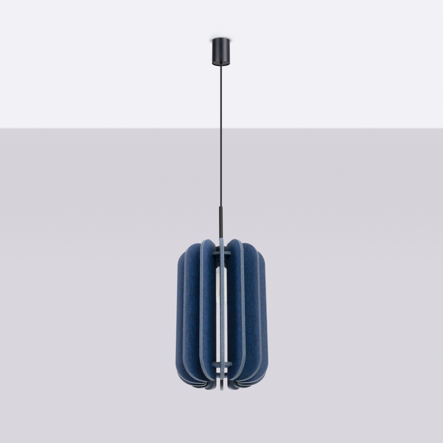 Lámpara colgante con cable MULA 1xE27/15W/230V Ø 27 cm azul