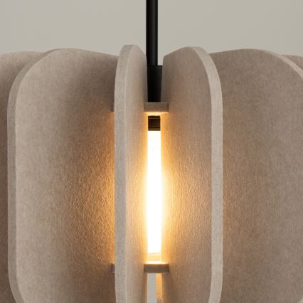 Lámpara colgante con cable MULA 1xE27/15W/230V, diámetro 45 cm, color crema