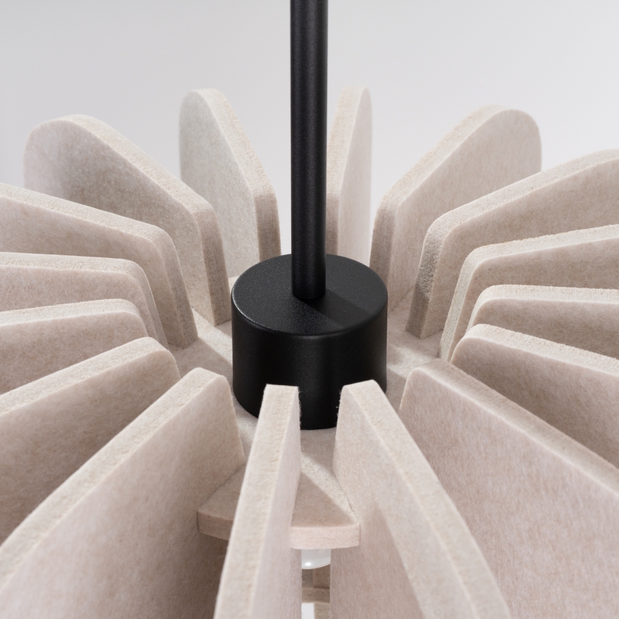 Lámpara colgante con cable MULA 1xE27/15W/230V, diámetro 45 cm, color crema