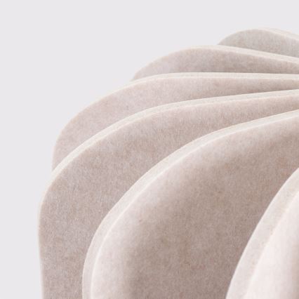 Lámpara colgante con cable MULA 1xE27/15W/230V, diámetro 45 cm, color crema