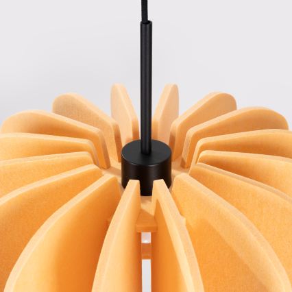 Lámpara colgante con cable MULA 1xE27/15W/230V, diámetro 45 cm, color amarillo