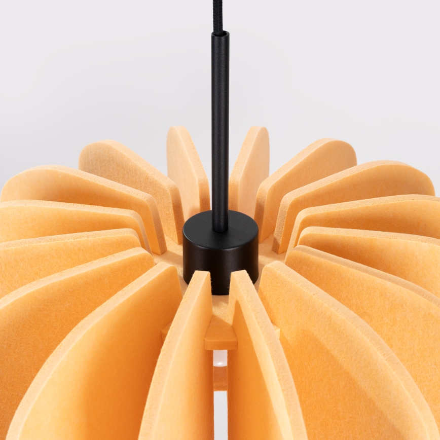 Lámpara colgante con cable MULA 1xE27/15W/230V, diámetro 45 cm, color amarillo