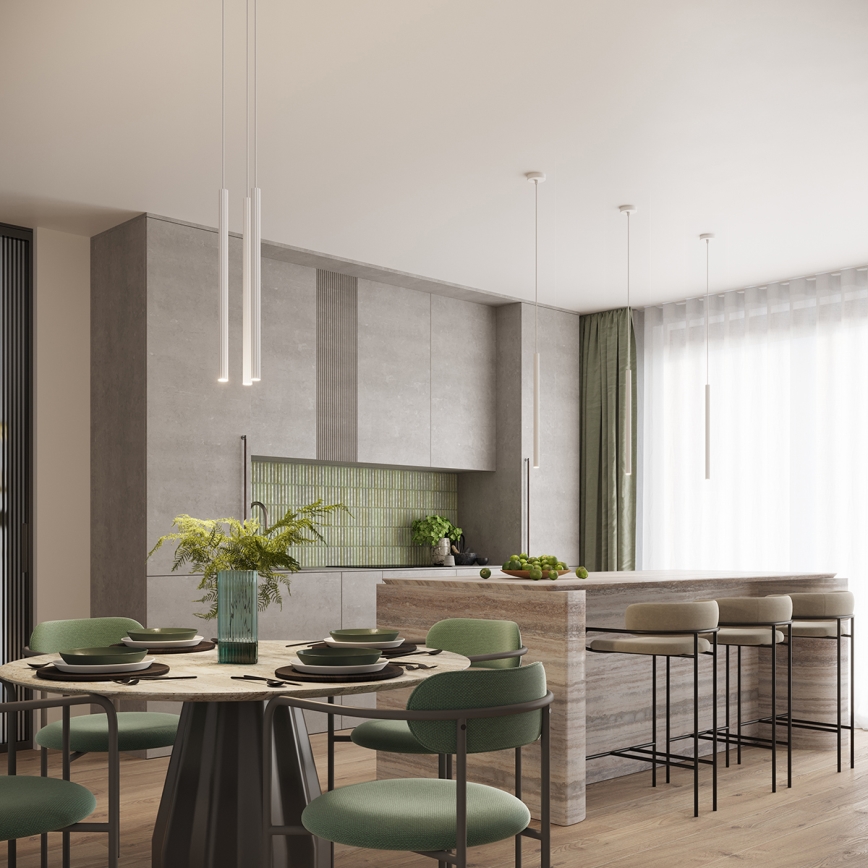 Lámpara colgante con cable ARCHE 2xG9/8W/230V blanca