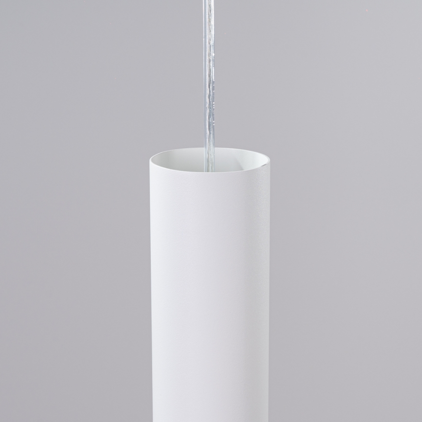 Lámpara colgante con cable LAGOS 2xGU10/10W/230V blanca