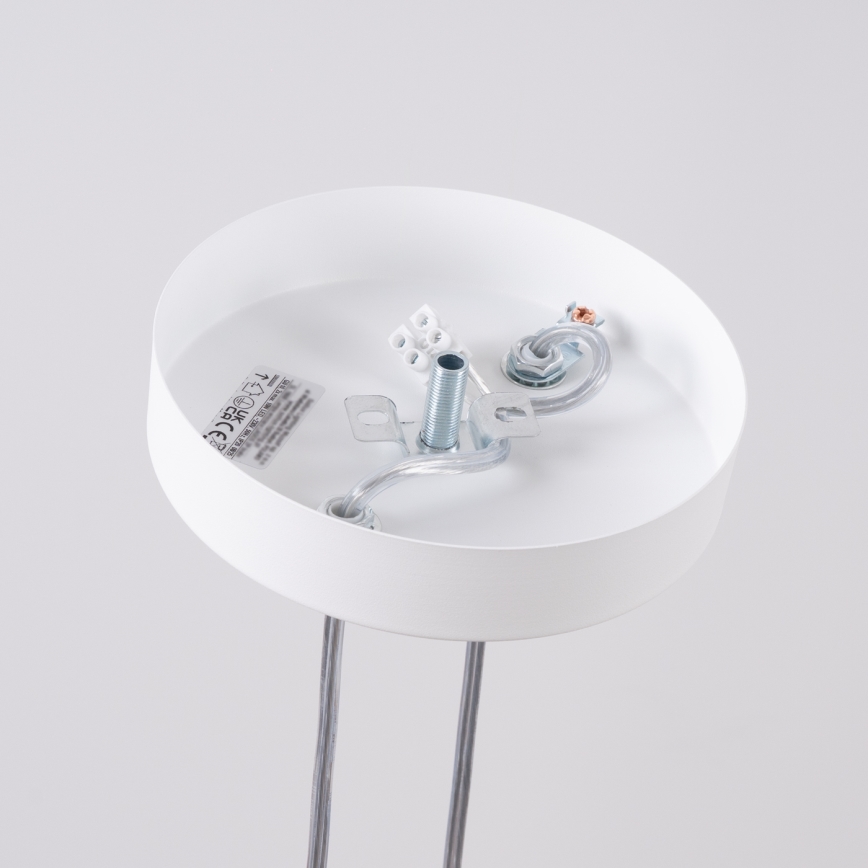 Lámpara colgante con cable LAGOS 2xGU10/10W/230V blanca