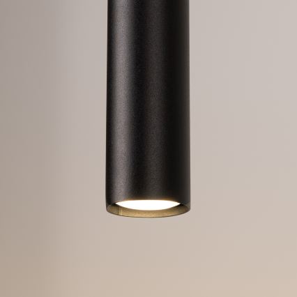 Lámpara colgante con cable LAGOS 2xGU10/10W/230V negra