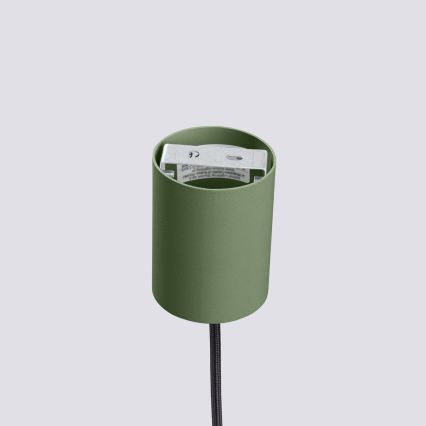 Lámpara colgante con cable ESTRIA 1xE14/10W/230V, Ø 14 cm, verde