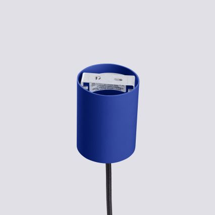 Lámpara colgante con cable ESTRIA 1xE14/10W/230V Ø 14 cm azul