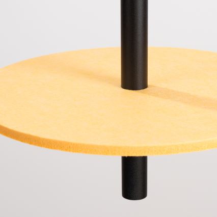 Lámpara colgante con cable FELTRO 1xG9/8W/230V negro/amarillo