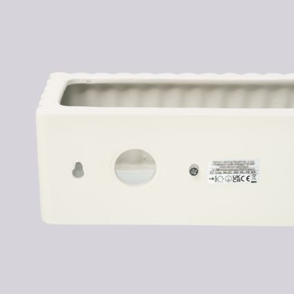 Aplique de pared RIGATA 1xE27/15W/230V cerámica/crema