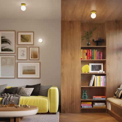 Aplique de pared para baño ZORI 1xG9/8W/230V IP44 amarillo