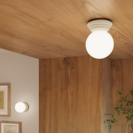 Lámpara de techo para baño ZORI 1xG9/8W/230V Ø 12 cm IP44 beige