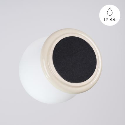 Lámpara de techo para baño ZORI 1xG9/8W/230V Ø 12 cm IP44 beige