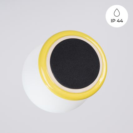 Lámpara de techo para baño ZORI 1xG9/8W/230V Ø 12 cm IP44 amarilla