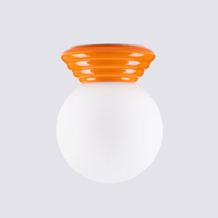 Lámpara de techo para baño ZORI 1xG9/8W/230V Ø 12 cm IP44 naranja