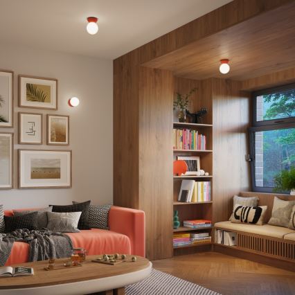 Lámpara de techo para baño ZORI 1xG9/8W/230V Ø 12 cm IP44 rosa