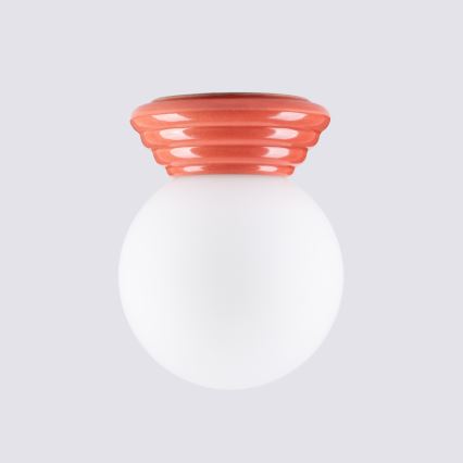 Lámpara de techo para baño ZORI 1xG9/8W/230V Ø 12 cm IP44 rosa