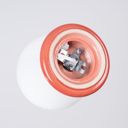 Lámpara de techo para baño ZORI 1xG9/8W/230V Ø 12 cm IP44 rosa