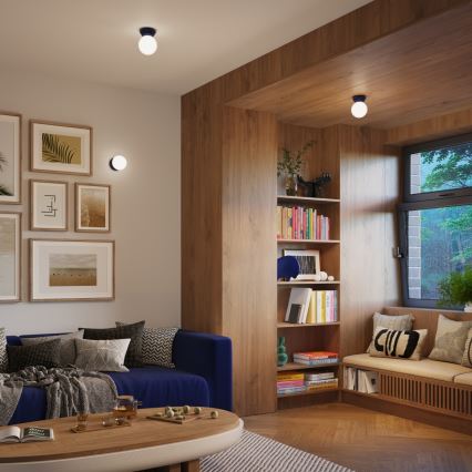 Plafón de techo para baño ZORI 1xG9/8W/230V, Ø 12 cm, IP44, azul