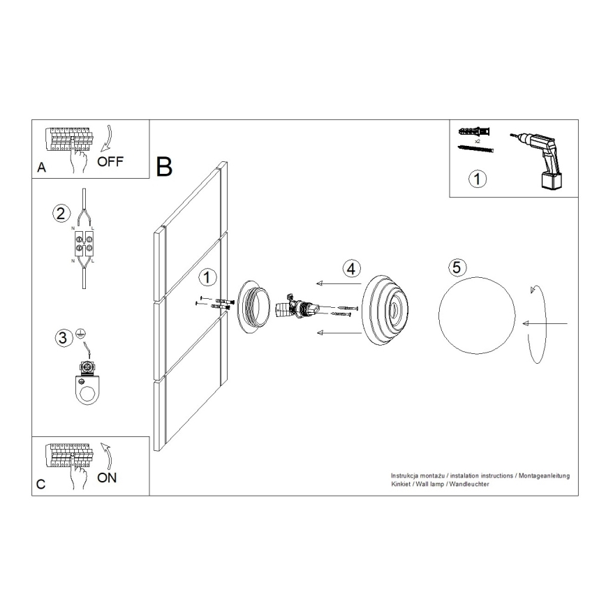 Aplique de pared para baño ZORI 1xG9/8W/230V IP44 blanco