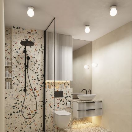 Lámpara de techo para baño ZORI 1xG9/8W/230V Ø 12 cm IP44 blanca