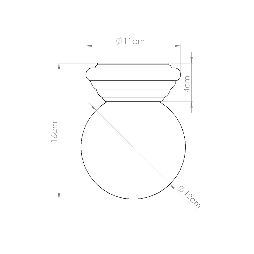 Lámpara de techo para baño ZORI 1xG9/8W/230V Ø 12 cm IP44 blanca
