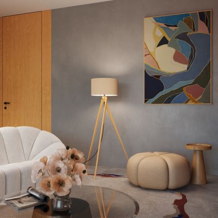 Lámpara de pie NATT 1xE27/15W/230V taupe