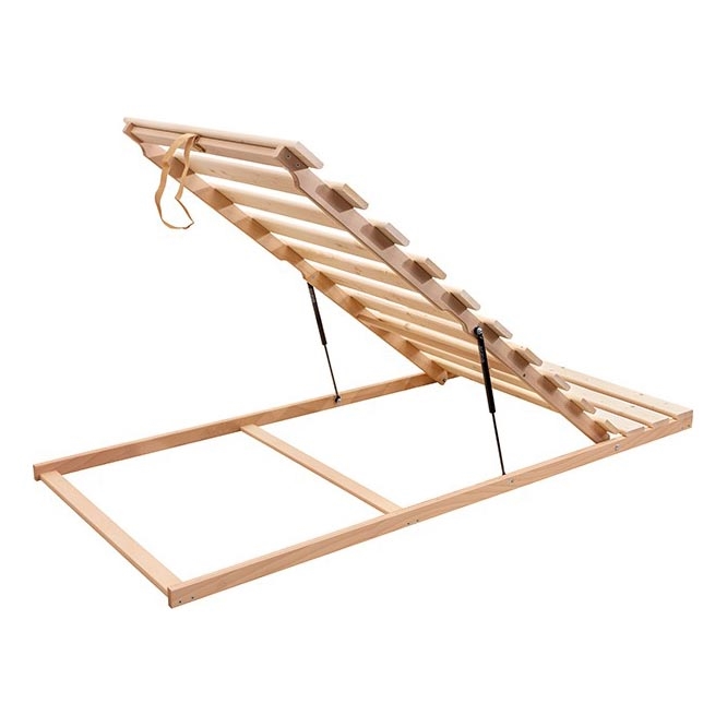 Somier fijo de lamas con inclinación desde las patas HOVDEN 200x90 cm
