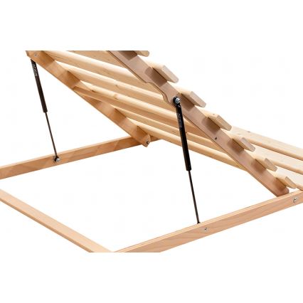 Somier fijo de lamas con inclinación desde las patas HOVDEN 200x90 cm