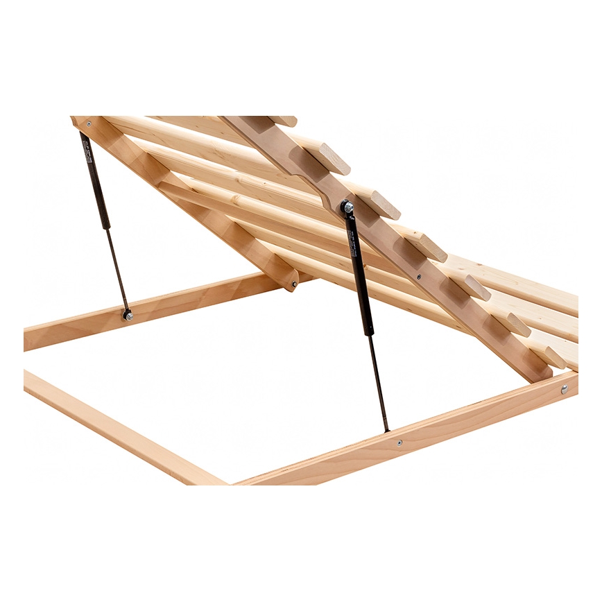 Somier fijo de lamas con inclinación desde las patas HOVDEN 200x90 cm