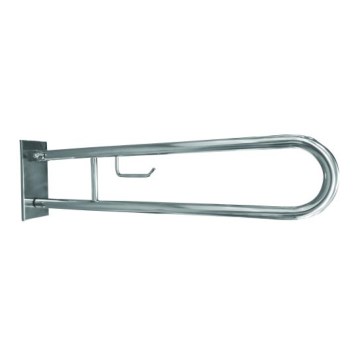 Soporte 10x25 cm acero inoxidable/plateado
