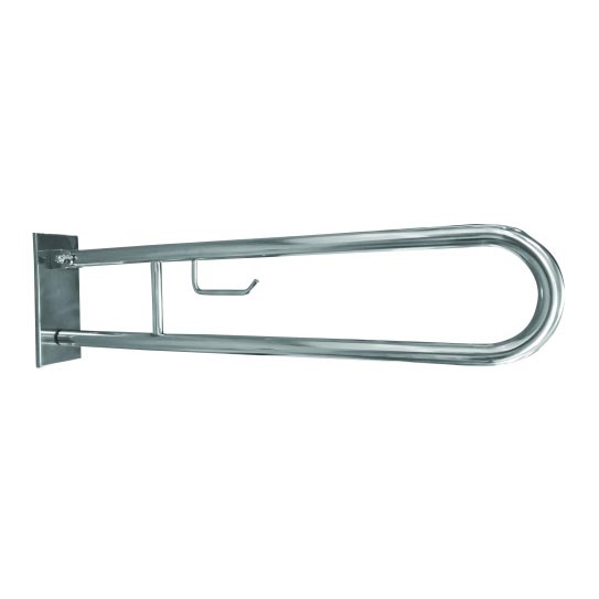 Soporte 10x25 cm acero inoxidable/plateado
