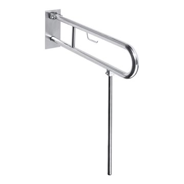 Soporte 10x25 cm acero inoxidable/plateado