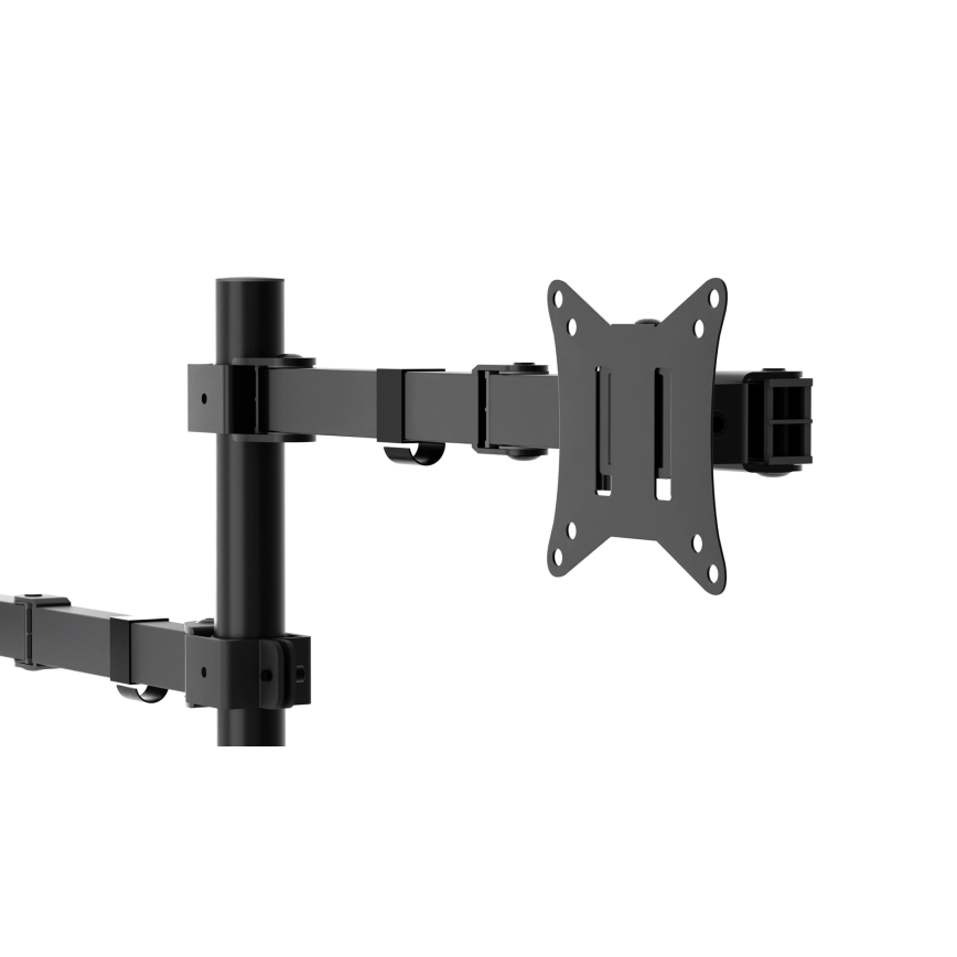 Soporte ajustable para monitor y portátil LEVANO negro