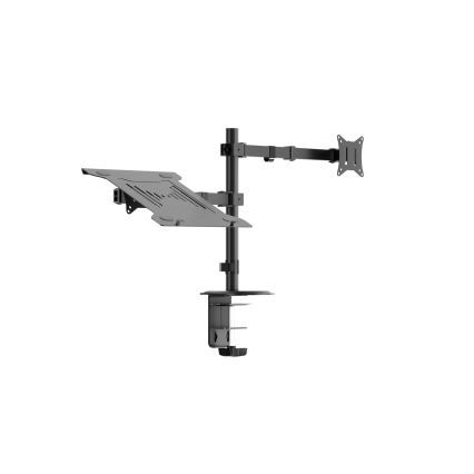 Soporte ajustable para monitor y portátil LEVANO negro