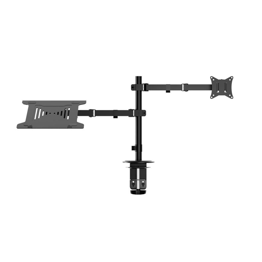 Soporte ajustable para monitor y portátil LEVANO negro