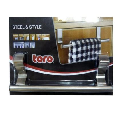 Soporte colgante para toalla 8x23,5 cm acero inoxidable