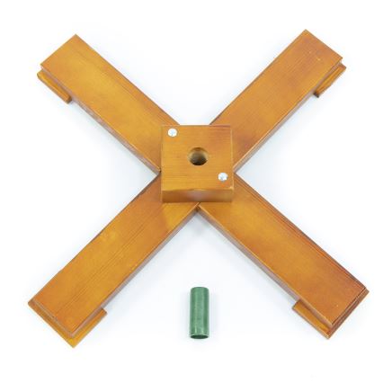 Soporte de madera para árbol de Navidad con orificio de sujeción de 33 mm