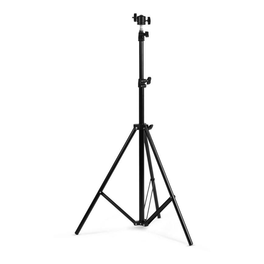 Soporte de trípode polivalente de hasta 210 cm. Negro
