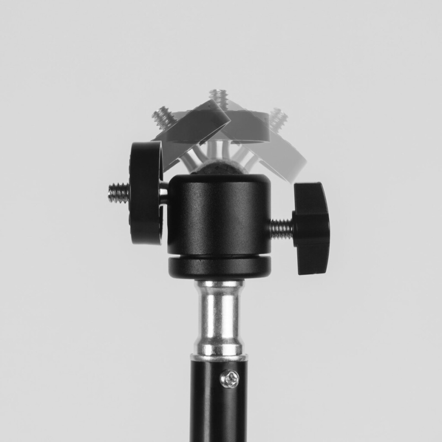 Soporte de trípode polivalente de hasta 210 cm. Negro