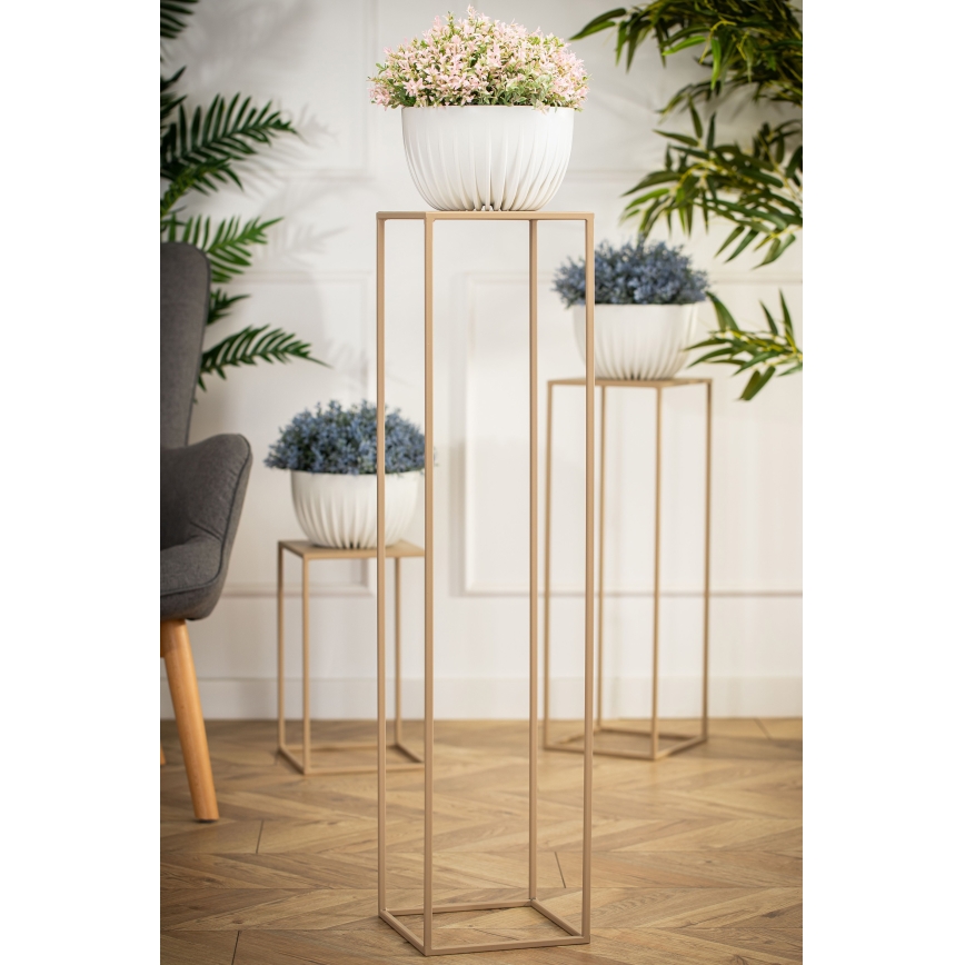 Soporte para flores 100x24 cm beige