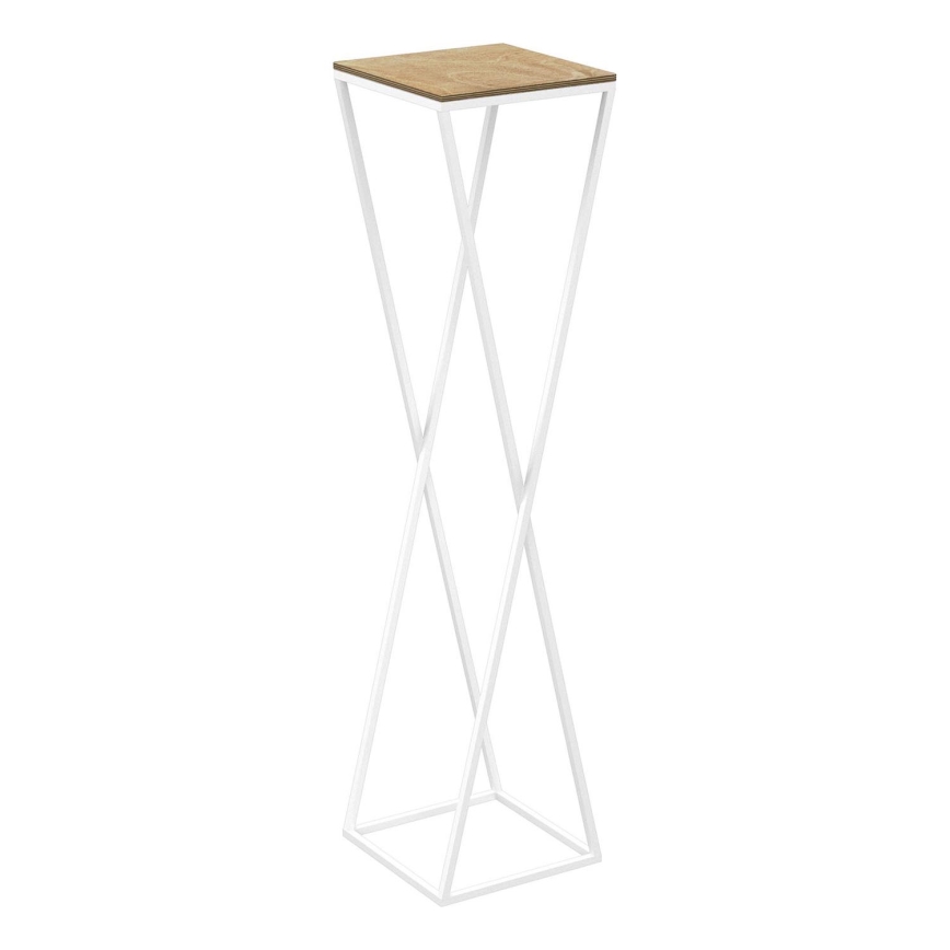 Soporte para flores 100x24 cm blanco