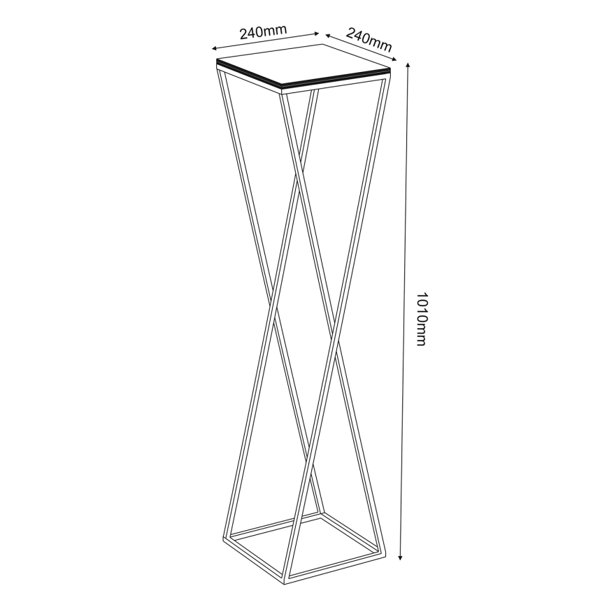 Soporte para flores 100x24 cm blanco