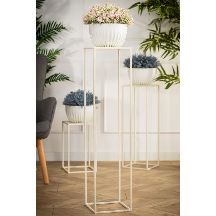 Soporte para flores 100x24 cm color crema