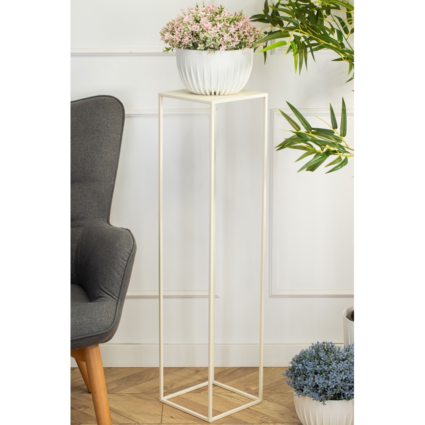 Soporte para flores 100x24 cm color crema