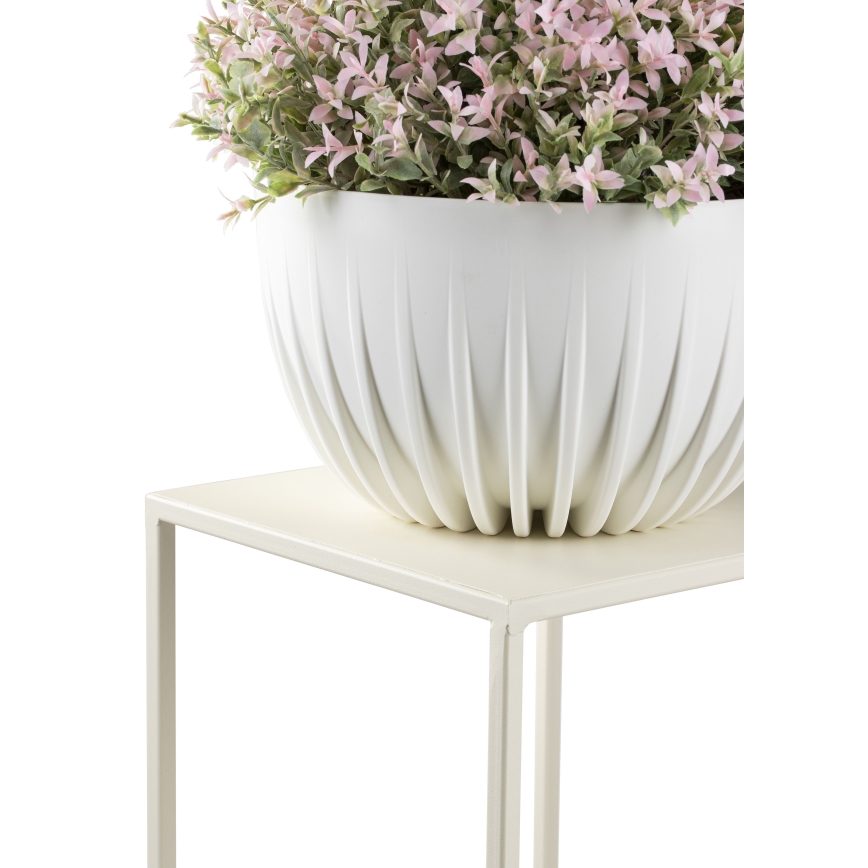 Soporte para flores 100x24 cm color crema
