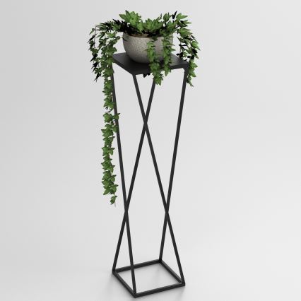 Soporte para flores 100x24 cm negro